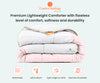Hot Pink Contrast Comforter Set