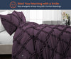 Plum Diamond Ruffle Comforter