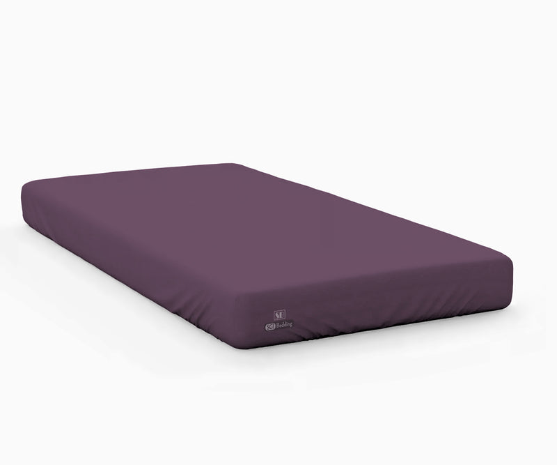Plum Fitted Crib Sheets