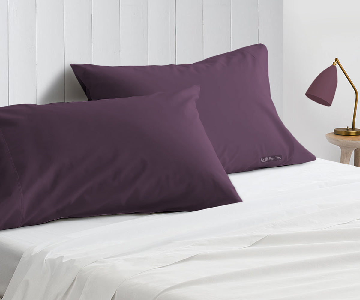 LUXURY PLUM PILLOWCASES