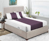 Luxury Plum & White Contrast Fitted Sheet