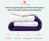 Luxury Purple 3 Piece contrast comforter