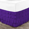 Purple Waterfall Ruffle Bed Skirt