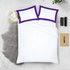 Classy purple - white two tone pillow cases