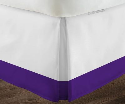 High Quality Purple Two Tone bed skirt