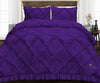 Purple Diamond Ruffle Comforter