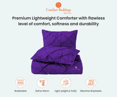 Purple Pinch King Size Comforter