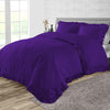 Top Rated Purple 3 Piece Trimmed Ruffle Duvet Cover
