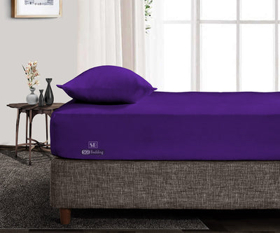 Luxury Purple Fitted Sheets Set