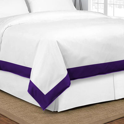 Top Rated Purple 3 Piece Two Tone Duvet Cover
