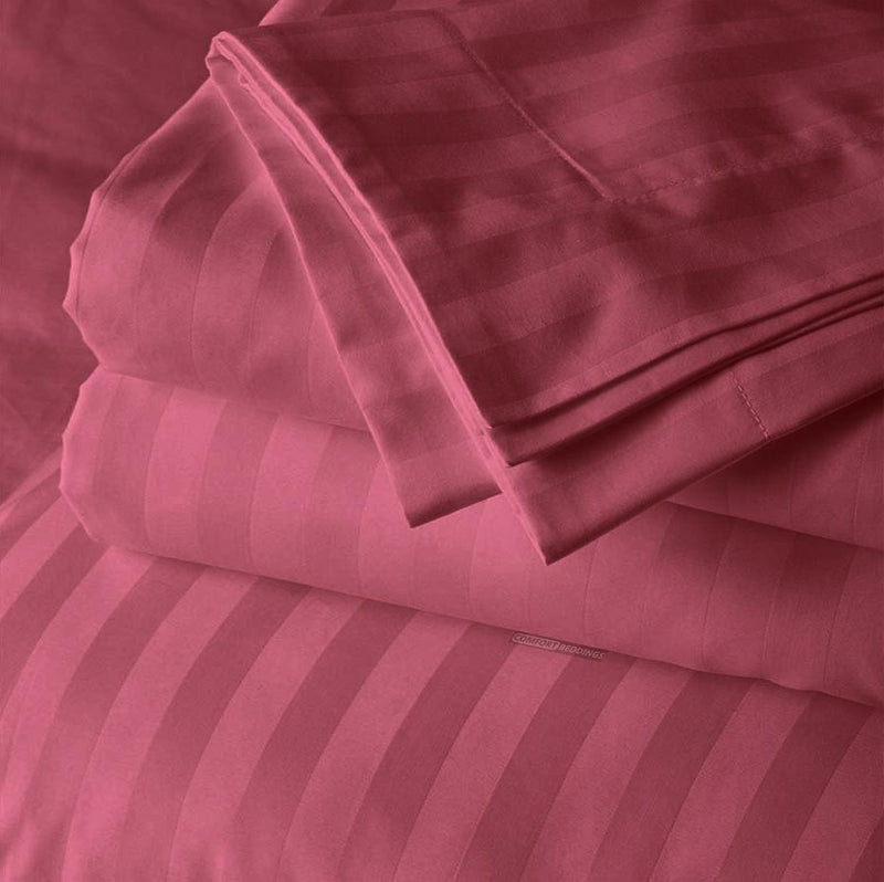 Ross berry stripe body pillow cover