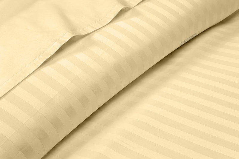 Rust Stripe Split King Sheets 