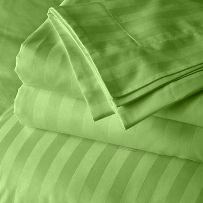 Sage green 20x54 Stripe Body Pillow Case