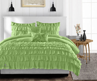 Top Selling Sage ruffled comforter