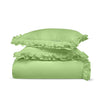 Sage Trimmed Ruffle Duvet Covers