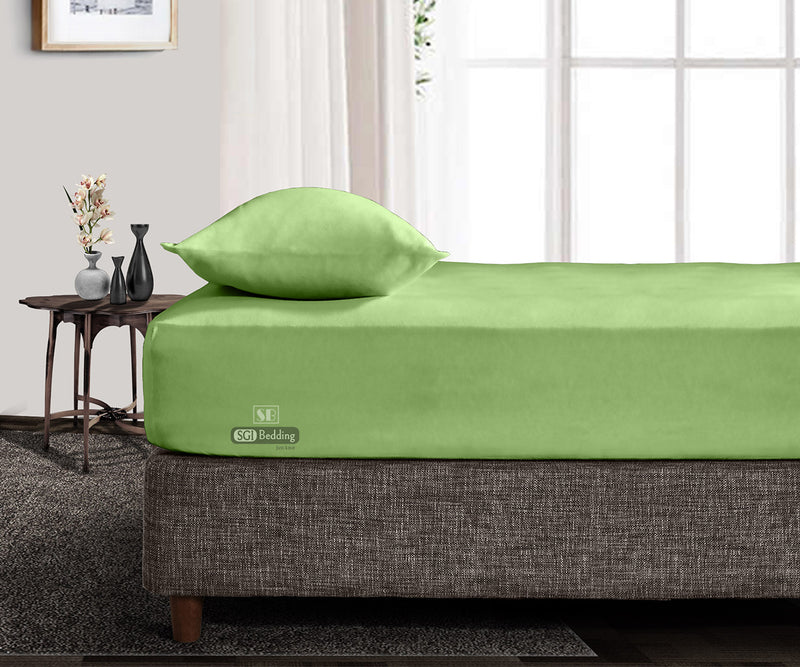 Luxury Sage Green Fitted Sheets Set