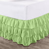 Sage Green Multi Ruffle Bed Skirt