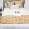 Taupe Pinch Bed Runner Set