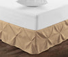 Taupe Pinch Bed Skirt