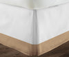 Luxury Taupe Two Tone Bed Skirt