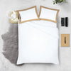 100% Egyptian cotton Taupe and white two tone Pillow Cases