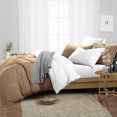 Taupe Reversible Duvet Covers