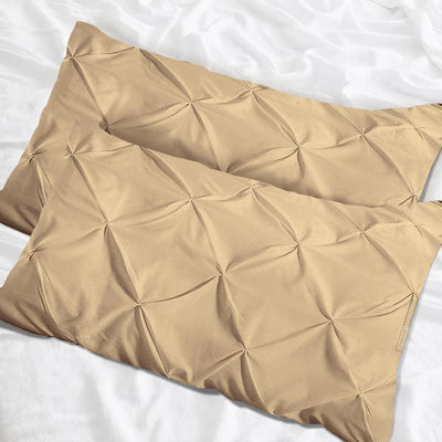 Taupe Pinch Pillowcases
