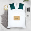 Super soft Teal - white contrast pillowcases