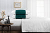 Super soft Teal - white contrast pillowcases