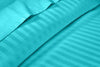 Turquoise blue Stripe Split King Sheets Set