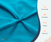 LUXURY TURQUOISE PINCH PLEAT DUVET COVER