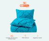 LUXURY TURQUOISE PINCH PLEAT DUVET COVER