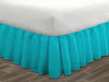Luxury Turquoise Ruffled Bed Skirt