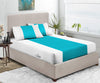 Luxury Turquoise & White Contrast Fitted Sheets