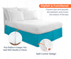 TURQUOISE PLEATED BED SKIRT