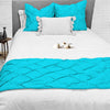 Turquoise  Pinch Bed runner set