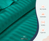 turquoise green stripe rv bunk sheets