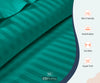 Turquoise Green Stripe Queen Size Sheets