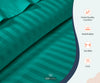 Luxury Turquoise Green Stripe Fitted Sheets