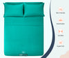 Turquoise Stripe Flat Bed Sheet