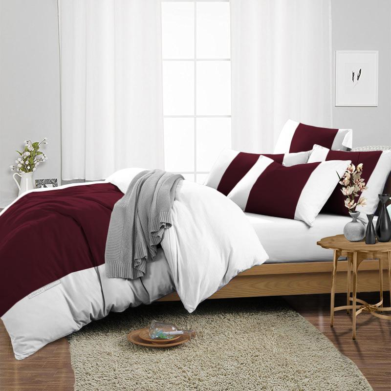 Top Selling Wine contrast Colour Bar Duvet Cover