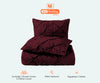 LUXURY WINE PINCH PLEAT DUVET COVER