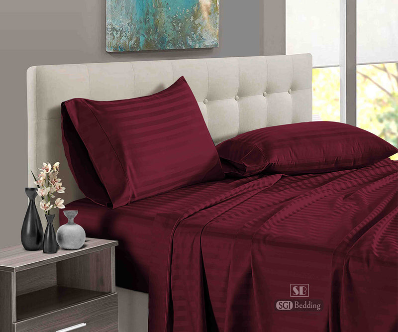 Wine Stripe RV Sheets Set