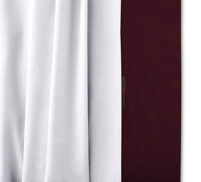 Luxury Wine Two Tone Bed Skirt