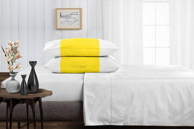 Most Selling Yellow - white contrast pillowcases