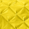Luxury Yellow Pinch Bed Runner Set