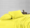 yellow stripe waterbed sheets set