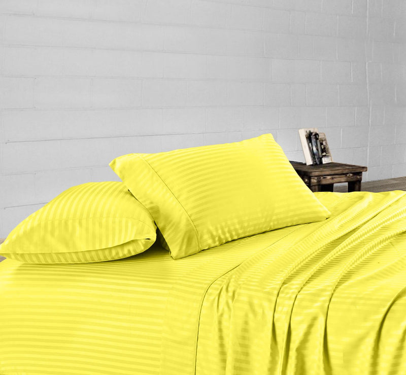 yellow stripe waterbed sheets