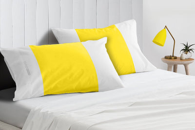 Most Selling Yellow - white contrast pillowcases