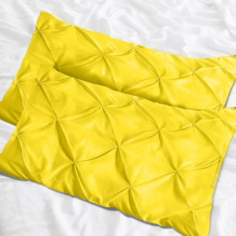 Yellow Pinch Pillow case